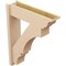 Ekena Millwork 8-in W x 30-in D x 38-in H Balboa Trad Rough Cedar Woodgrain TimberThane Outlooker, Primed Tan OUTUR080X30X38BOA04RCPR - alternate 6